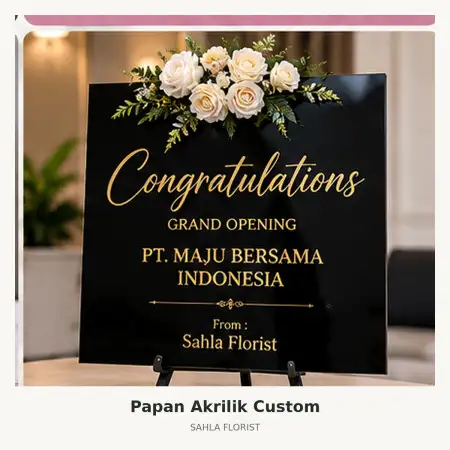 Papan Bunga Akrilik Sumbawa